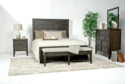 Mor Furniture Bedroom Sets|Andover Panel Bed, Dresser, Mirror & Nightstand In White, Twin