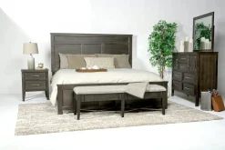 Mor Furniture Bedroom Sets|Andover Panel Bed, Dresser, Mirror & Nightstand In White, Twin