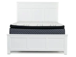 Mor Furniture Bedroom Sets|Andover Panel Bed, Dresser, Mirror & Nightstand In White, Twin