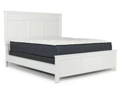 Mor Furniture Bedroom Sets|Andover Panel Bed, Dresser, Mirror & Nightstand In White, Twin