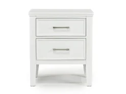 Mor Furniture Bedroom Sets|Andover Panel Bed, Dresser, Mirror & Nightstand In White, Twin