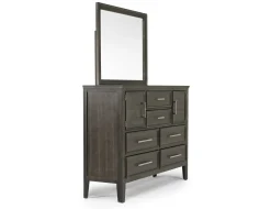 Mor Furniture Bedroom Sets|Andover Panel Bed, Dresser, Mirror & Nightstand In White, Twin