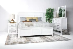 Mor Furniture Beds|Andover Panel Bed In White, Twin