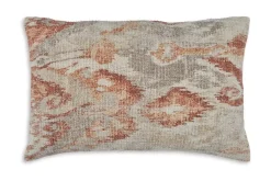 Mor Furniture Accent Pillows|Accent Pillows|Aprover Accent Pillow In Rust/Gray/White