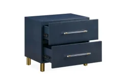 Mor Furniture Nightstands|Argento Nightstand In Navy Blue