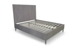 Mor Furniture Beds|Argento Panel Bed In Navy Blue, Full