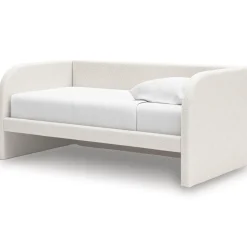 Mor Furniture Kids Beds & Bunk Beds|Arloster Upholstered Daybed In Tan/White, Twin