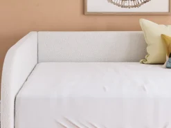 Mor Furniture Kids Beds & Bunk Beds|Arloster Upholstered Daybed In Tan/White, Twin
