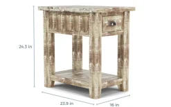 Mor Furniture Sofa & End Tables|Artisans Chairside Table In Gray