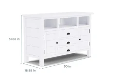 Mor Furniture Media Consoles & Hutches|Tv Stands|Artisans Media Console In Oak, 50 Inch