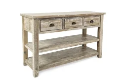 Mor Furniture Sofa & End Tables|Artisans Sofa Table In Gray