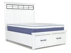 Mor Furniture Storage Beds|Beds|Ashbryn Storage Bed In White, Queen