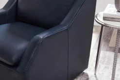 Mor Furniture Chairs|Asher Leather 360 Degree Swivel Chair In Ice
