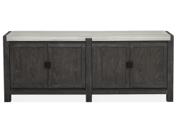 Mor Furniture Media Consoles & Hutches|Tv Stands|Aspen Valley 4 Door Media Console In Ravenwood Black