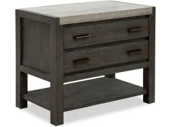 Mor Furniture Nightstands|Aspen Valley 2 Drawer Nightstand In Black