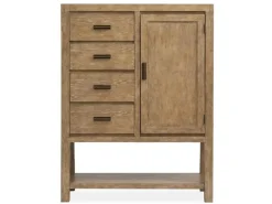 Mor Furniture Dressers & Chests|Aspen Valley Door Chest In Sierra Brown