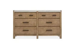 Mor Furniture Bedroom Sets|Aspen Valley Panel Bed, Dresser, Mirror & Nightstand In Sierra Brown, Queen