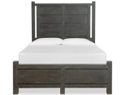 Mor Furniture Bedroom Sets|Aspen Valley Panel Bed, Dresser, Mirror & Nightstand In Sierra Brown, Queen