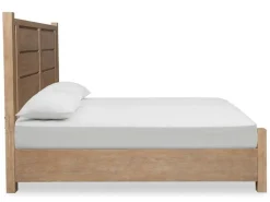 Mor Furniture Storage Beds|Beds|Aspen Valley Panel Bed W/ Storage In Sierra Brown, Queen