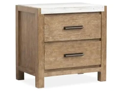 Mor Furniture Bedroom Sets|Aspen Valley Panel Bed W/ Storage, Dresser, Mirror & Nightstand In Sierra Brown, Queen