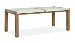 Mor Furniture Seating For 6|Dining Room Sets|Aspen Valley Stone Top Dining Table & 6 Chairs In Sierra Brown