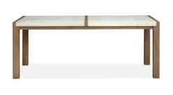 Mor Furniture Dining Tables|Aspen Valley Stone Top Dining Table In Sierra Brown