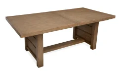 Mor Furniture Seating For 6|Dining Room Sets|Aspen Valley Trestle Dining Table & 6 Chairs In Ravenwood Black