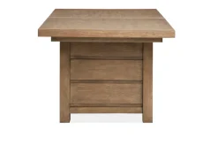 Mor Furniture Seating For 6|Dining Room Sets|Aspen Valley Trestle Dining Table & 6 Chairs In Ravenwood Black