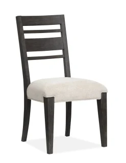 Mor Furniture Seating For 6|Dining Room Sets|Aspen Valley Trestle Dining Table & 6 Chairs In Ravenwood Black