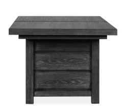Mor Furniture Seating For 4|Dining Room Sets|Aspen Valley Trestle Dining Table & 4 Chairs In Ravenwood Black