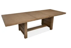 Mor Furniture Seating For 4|Dining Room Sets|Aspen Valley Trestle Dining Table & 4 Chairs In Ravenwood Black