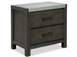 Mor Furniture Bedroom Sets|Aspen Valley Upholstered Panel Bed, Dresser, Mirror & Nightstand In Sierra Brown, Queen