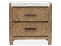 Mor Furniture Bedroom Sets|Aspen Valley Upholstered Panel Bed, Dresser, Mirror & Nightstand In Sierra Brown, Queen