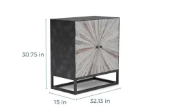 Mor Furniture Tv Stands|Astral 3 Door Accent Cabinet In Gray