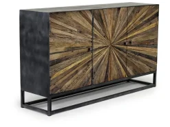 Mor Furniture Tv Stands|Astral 3 Door Accent Cabinet In Gray