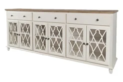 Mor Furniture Media Consoles & Hutches|Tv Stands|Aurora 6 Door Console In White