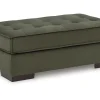 Mor Furniture Ottomans|Austen Oversized Ottoman In Olive