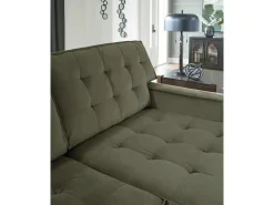 Mor Furniture Sectionals|Austen Sofa Chaise Sectional In Olive, Left Facing