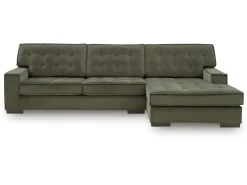 Mor Furniture Sectionals|Austen Sofa Chaise Sectional In Olive, Left Facing
