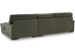 Mor Furniture Sectionals|Austen Sofa Chaise Sectional In Olive, Left Facing