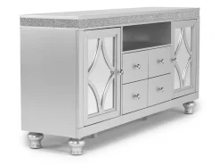 Mor Furniture Media Consoles & Hutches|Tv Stands|Avril Media Console In Silver, 70 Inch
