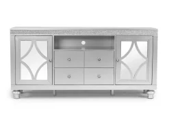 Mor Furniture Media Consoles & Hutches|Tv Stands|Avril Media Console In Silver, 70 Inch
