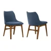 Mor Furniture Dining Chairs|Azalea Side Chair In Blue, Set Of 2