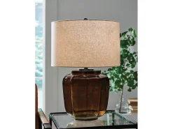 Mor Furniture Shop All Lighting & Lamps|Office Lighting|Bainmore Table Lamp In Amber