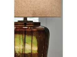 Mor Furniture Shop All Lighting & Lamps|Office Lighting|Bainmore Table Lamp In Amber