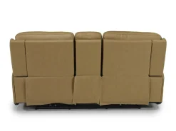 Mor Furniture Reclining Loveseats|Loveseats|Banks 3 Power Console Loveseat In Chesapeake Charcoal Leather