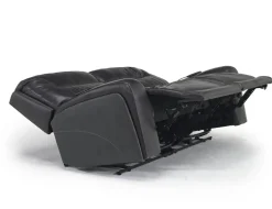 Mor Furniture Reclining Loveseats|Reclining Sofas|Banks 3 Power Loveseat In Leather Chesapeake Charcoal