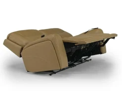 Mor Furniture Reclining Loveseats|Reclining Sofas|Banks 3 Power Loveseat In Leather Chesapeake Charcoal