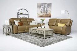 Mor Furniture Reclining Sofas|Sofas|Banks 3 Power Sofa In Chesapeake Charcoal Leather