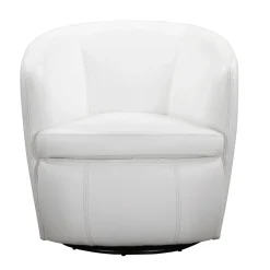Mor Furniture Chairs|Barolo Leather Swivel Club Chair In Caramel